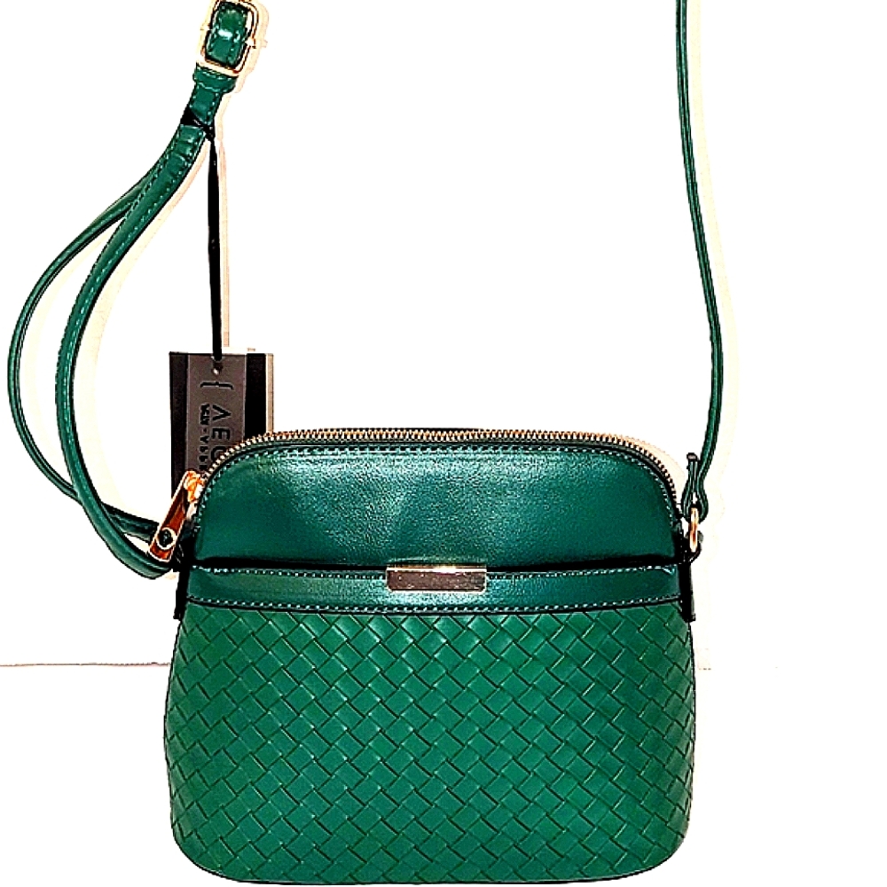 ✳️ NWT! Deluxity L.A. Crossbody Bag In Green - Picture 4 of 11